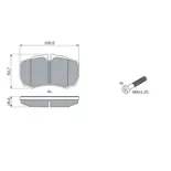 BOSCH 0986424750 Juego de pastillas de freno