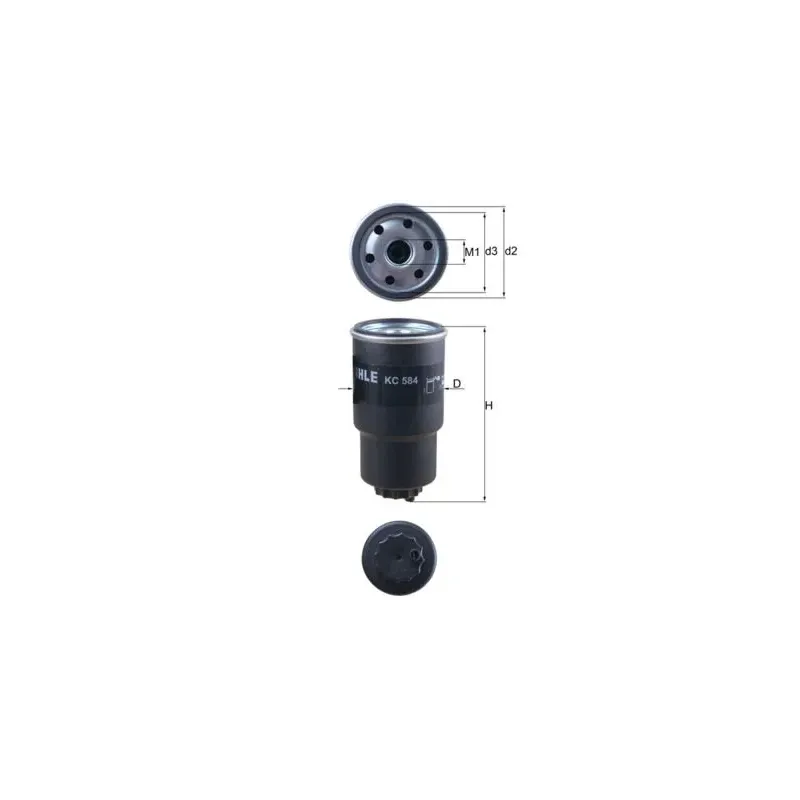 MAHLE KC584 Filtro combustible