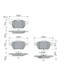 BOSCH 0986494018 Juego de pastillas de freno