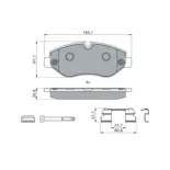 BOSCH 0986494121 Juego de pastillas de freno