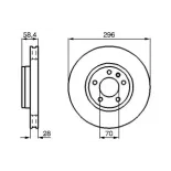 BOSCH 0986478593 Disco de freno (Unidad)