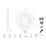 BOSCH 0986479E42 Disco de freno (Unidad)
