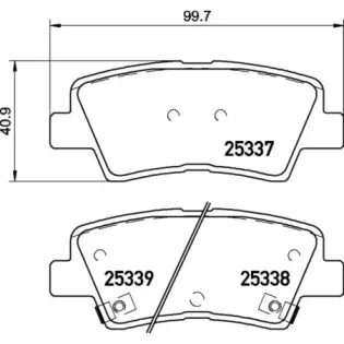 BREMBO P30094 Juego de pastillas de freno