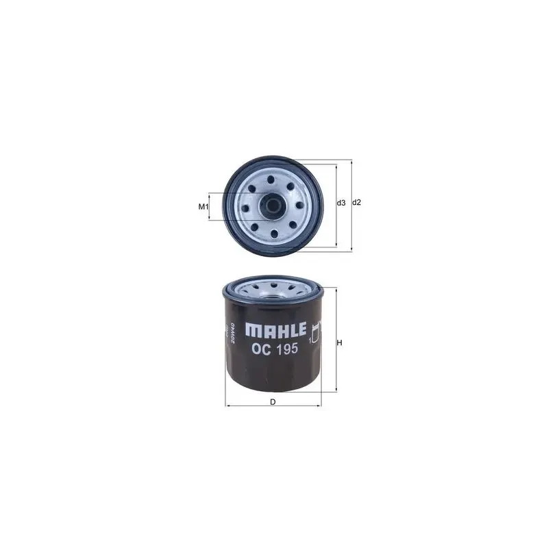 MAHLE OC195 Filtro de aceite