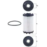 MAHLE OX1184D Filtro de aceite