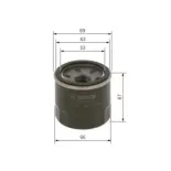 BOSCH F026407210 Filtro de aceite