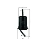 MAHLE KL115 Filtro combustible