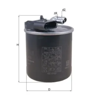 MAHLE KL950 Filtro combustible