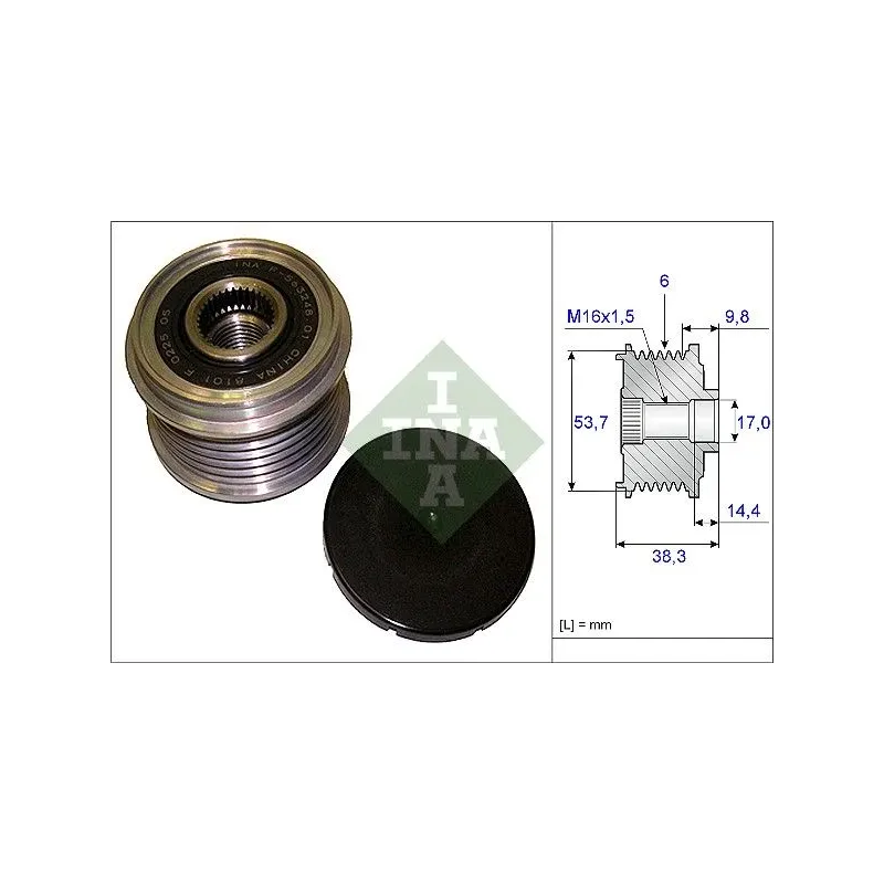 Schaeffler INA 535020310 Rueda libre alternador