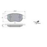 BOSCH 0986494038 Juego de pastillas de freno