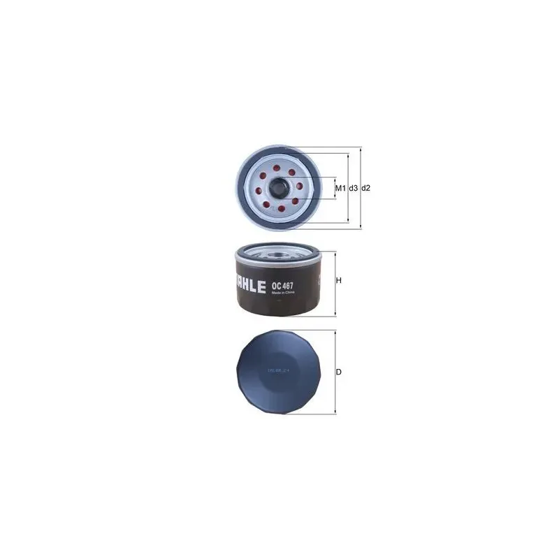 MAHLE OC467 Filtro de aceite