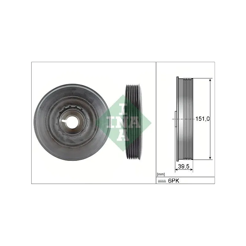 Schaeffler INA 544009010 Polea, cigüeñal