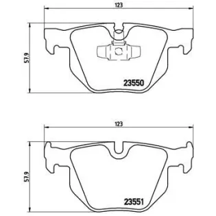 BREMBO P06039 Juego de pastillas de freno