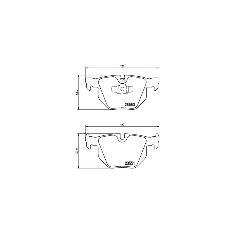 BREMBO P06039 Juego de pastillas de freno