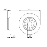 BOSCH 0986479A84 Disco de freno (Unidad)