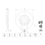 BOSCH 0986478883 Disco de freno (Unidad)