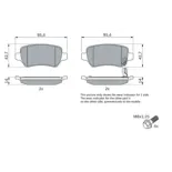 BOSCH 0986424646 Juego de pastillas de freno