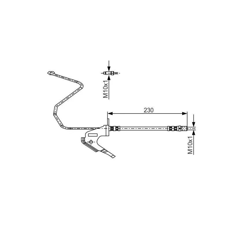 BOSCH 1987481161 Tubo flexible de frenos