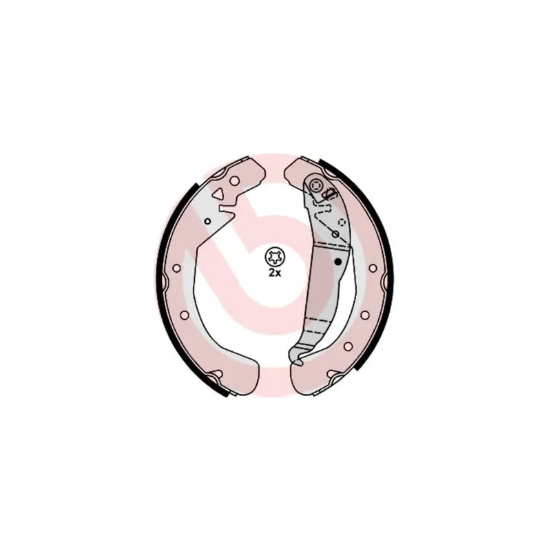 BREMBO S59525 Juego de zapatas de frenos