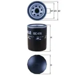 MAHLE OC478 Filtro de aceite