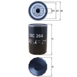 MAHLE OC264 Filtro de aceite