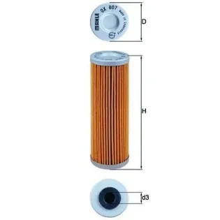 MAHLE OX807 Filtro de aceite