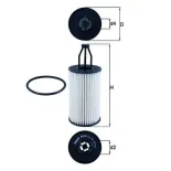 MAHLE OX814D Filtro de aceite