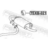 FEBEST TEXB-021 Almohadilla de tope, silenciador