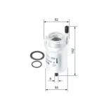 BOSCH 0450905925 Filtro combustible