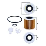 MAHLE OX414D1 Filtro de aceite