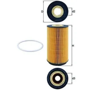 MAHLE OX557D Filtro de aceite
