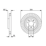 BOSCH 0986479A89 Disco de freno (Unidad)