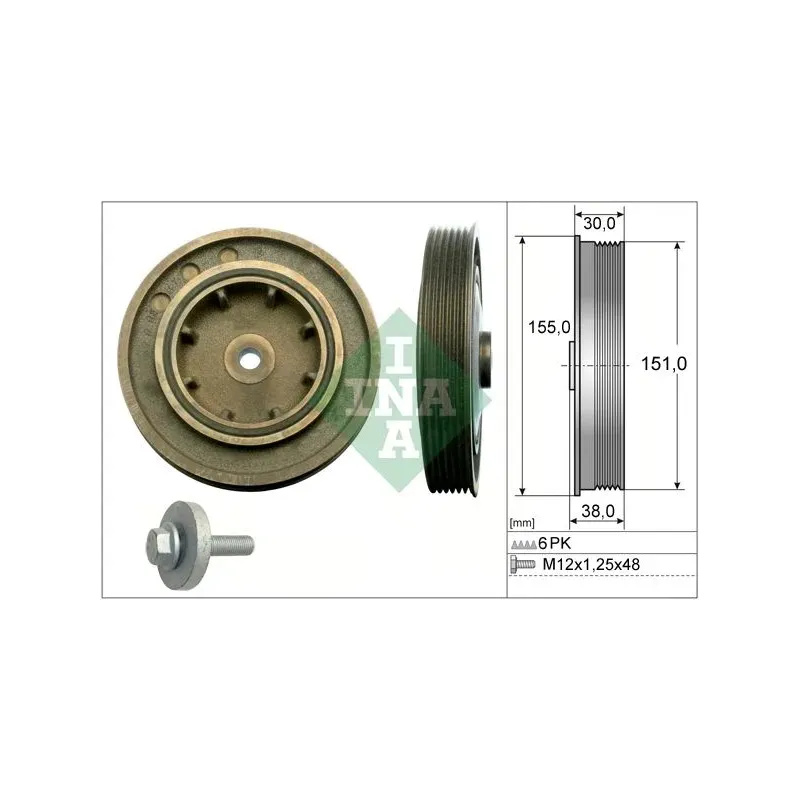 Schaeffler INA 544010120 Kit poleas, cigüeñal