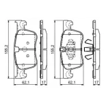 BOSCH 0986494695 Juego de pastillas de freno