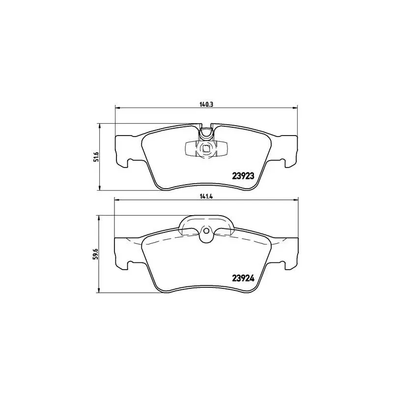 BREMBO P50064 Juego de pastillas de freno