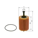 BOSCH 1457429192 Filtro de aceite