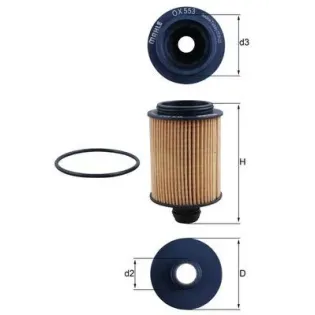 MAHLE OX553D Filtro de aceite