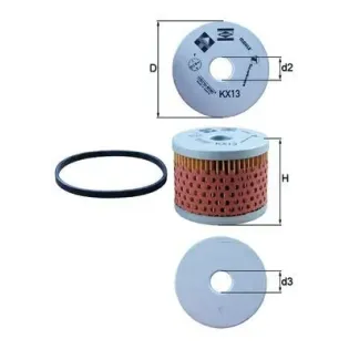 MAHLE KX13D Filtro combustible