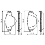 BOSCH 0986494805 Juego de pastillas de freno