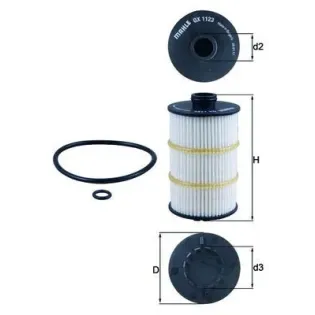 MAHLE OX1123D Filtro de aceite