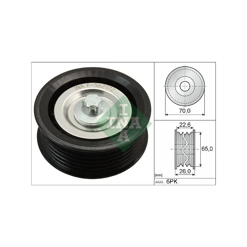 Schaeffler INA 532053110 Polea inversión/guía, correa poli V