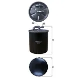 MAHLE KL313 Filtro combustible