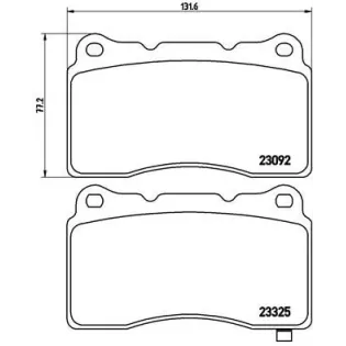 BREMBO P54039 Juego de pastillas de freno