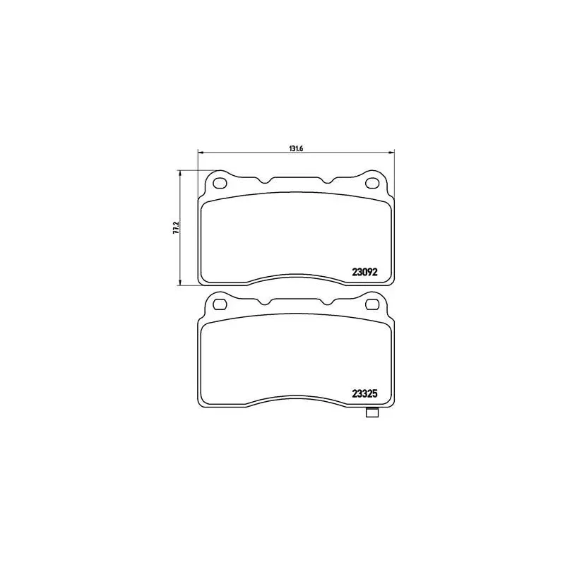 BREMBO P54039 Juego de pastillas de freno