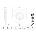 BOSCH 0986479468 Disco de freno (Unidad)