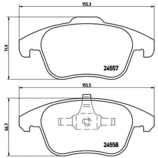 BREMBO P61086 Juego de pastillas de freno