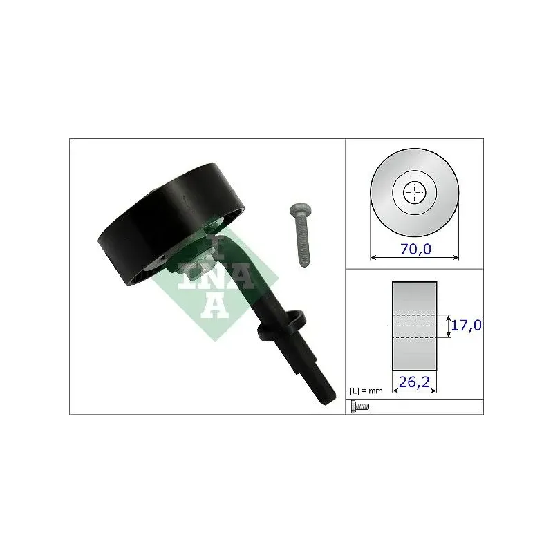 Schaeffler INA 531078310 Polea tensora, correa poli V