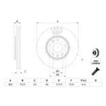 BOSCH 0986479553 Disco de freno (Unidad)