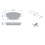 BOSCH 0986494171 Juego de pastillas de freno