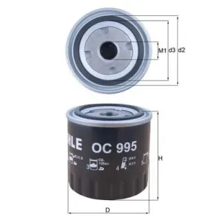MAHLE OC995 Filtro de aceite